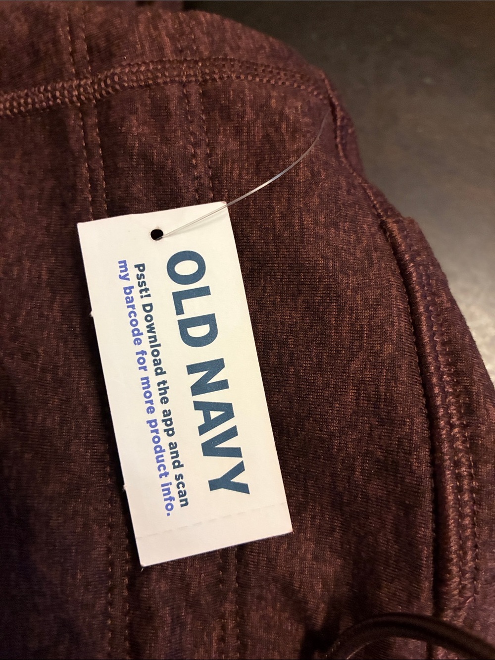 Old Navy Women's Maroon Legging Joggers - Picture 4 of 6